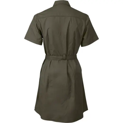 Ladies Heritage Shirt Dress Fatigue Back